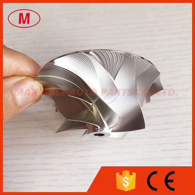 CT10V 17291-0L040 Upgrade 42.87/62.00mm 6+6 blades Point Milling, Air Curve, Performance Design billet compressor wheel