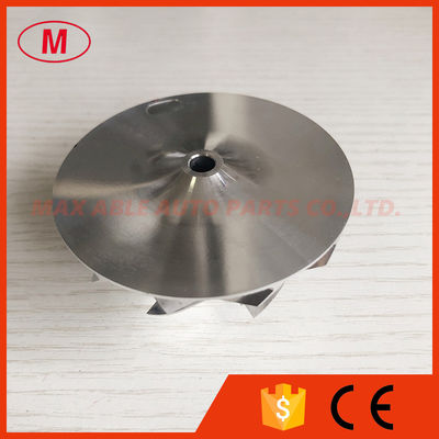 RHF55 reverse 53.11/71.00mm 6+6 blades turbocharger milling/aluminum 2618/billet compressor wheel