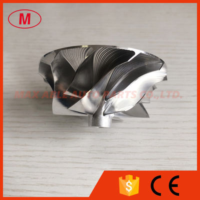 RHF55 reverse 53.11/71.00mm 6+6 blades turbocharger milling/aluminum 2618/billet compressor wheel