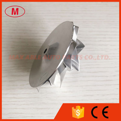 reverse 6+6 blades 57.04/76.13mm high performance turbo milling/aluminum 2618/billet compressor wheel
