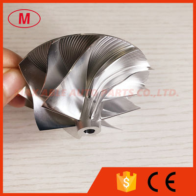 reverse 6+6 blades 57.04/76.13mm high performance turbo milling/aluminum 2618/billet compressor wheel