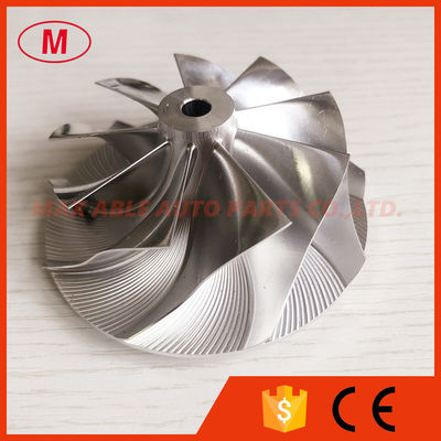 reverse 9+0 blades 62.00/76.00mm turbo milling/aluminum 2618/billet compressor wheel