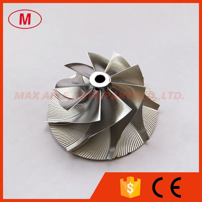 TD04 reverse 44.45/62.00mm 9+0 blades high performance turbo aluminum 2618/billet compressor wheel