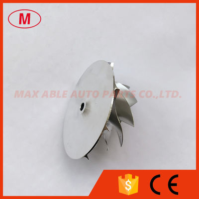 TD04 reverse 44.45/62.00mm 9+0 blades high performance turbo aluminum 2618/billet compressor wheel