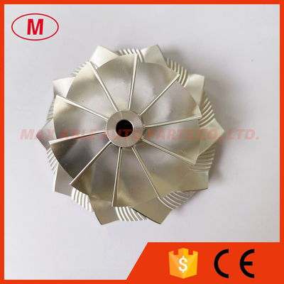 GT15-25 47.84/66.00mm 10+0 blades high performance Turbo Milling/aluminum 2618/billet compressor wheel