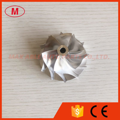 RHF55 46.50/60.00mm 6+6 blades LEP style high performance turbocharger milling/aluminum 2618/billet compressor wheel
