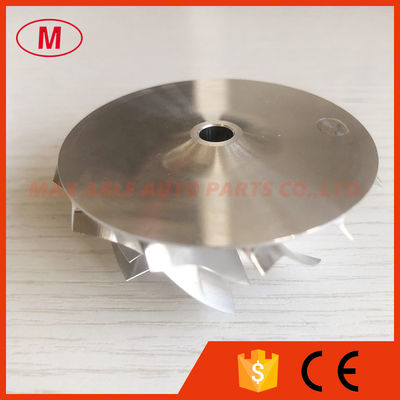 RHF5 43.40/56.00mm 6+6 blades turbo milling/aluminum 2618/billet compressor wheel