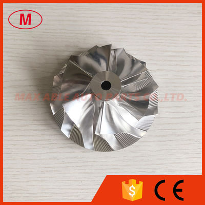 GT45 76.56/102.36mm 6+6Blades turbo aluminum 2618/milling/Billet compressor wheel