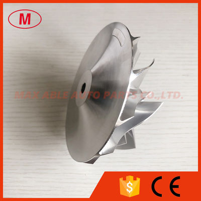 GT45 76.56/102.36mm 6+6Blades turbo aluminum 2618/milling/Billet compressor wheel
