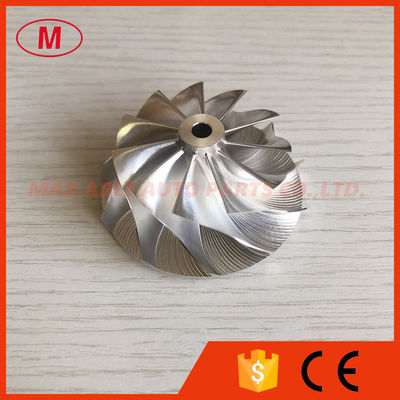 TD04HL 19T 46.02/58.00mm 11+0 blades 49189-X BILLET Turbocharger aluminum 2618/billet compressor wheel cutback:6.0