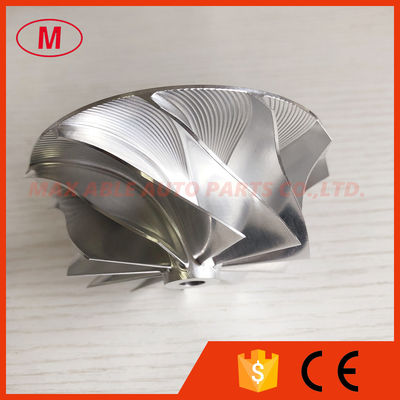T04S 58.47/76.07mm 11+0 blades turbo milling/aluminum 2618/billet compressor wheel for Racing