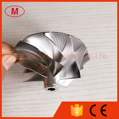 CT26 51.17/71.00mm 6+6 blades milling/aluminum 2618/billet compressor wheel for racing