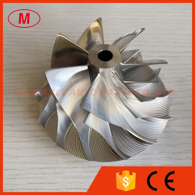 S300 316538 64.49/88.55mm 7+7 blades turbocharger milling/aluminum 2618/billet compressor wheel for 318974/316536