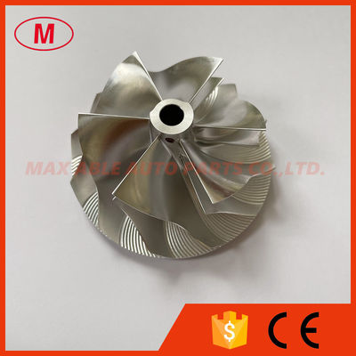 T3 51.00/65.50mm 6+6 blades Turbo Aluminum 2618/milling/billet compressor wheel