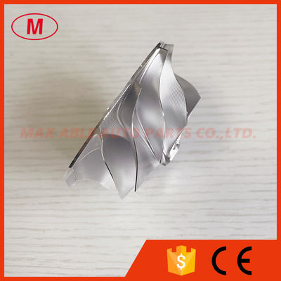 RHF5 reverse 57.00/70.00mm 11+0 blades Point Milling, Snake Curve aluminum 2618/milling/billet compressor wheel
