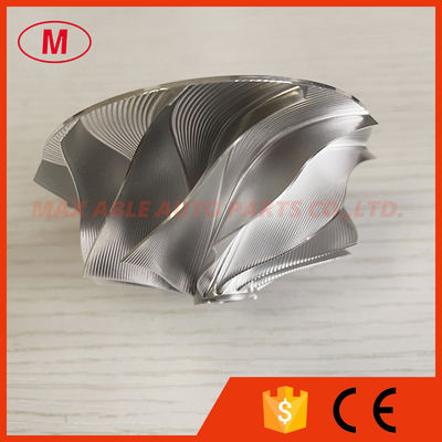 RHF5 reverse 57.00/70.00mm 11+0 blades Point Milling, Snake Curve aluminum 2618/milling/billet compressor wheel