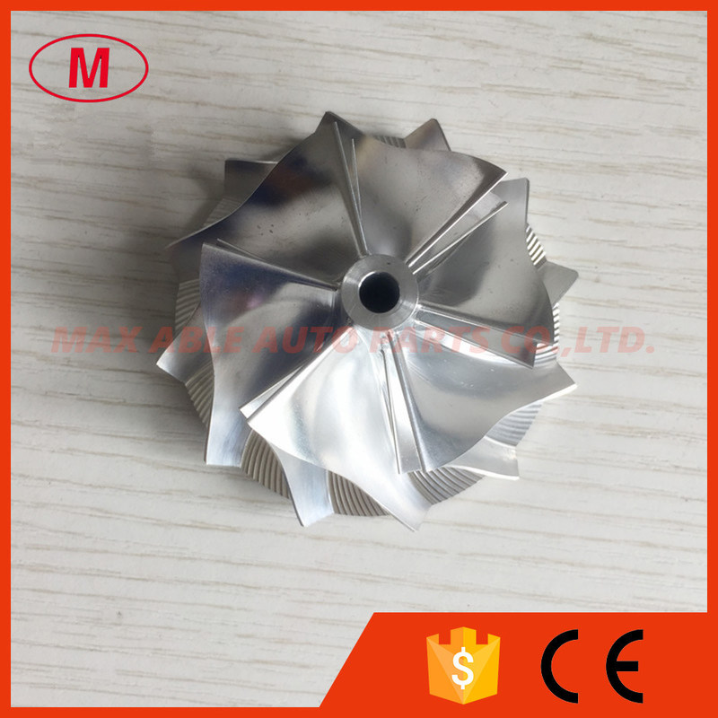 RHF5/RHF55 46.30/60.00mm 6+6 blades  performance turbo milling/billet compressor wheel