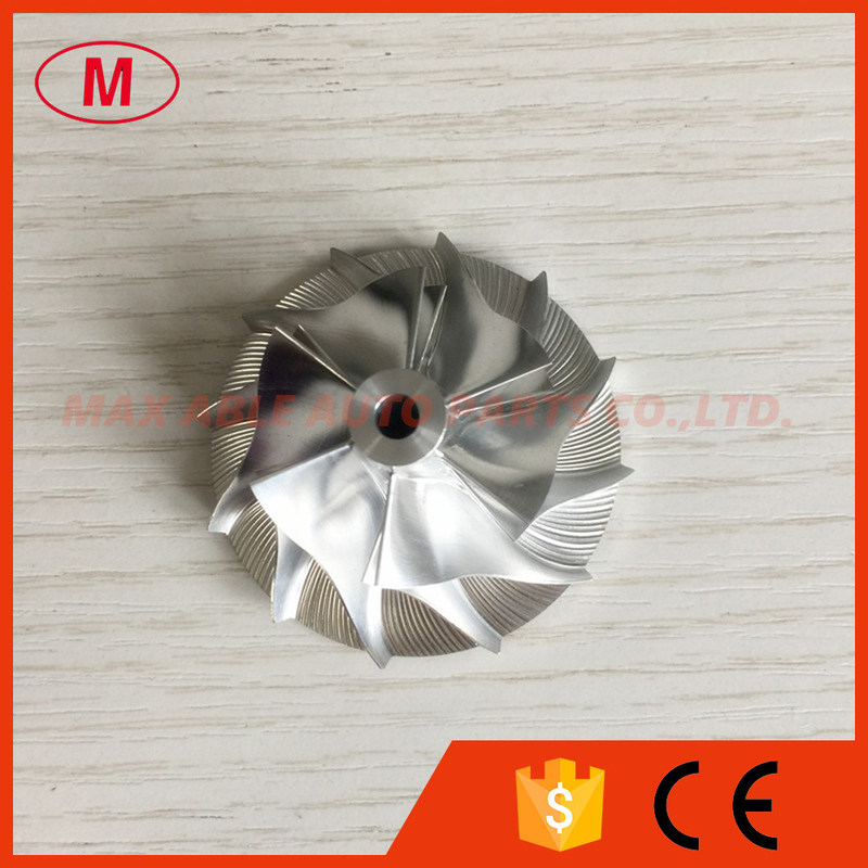 K04 34.53/50.96mm 6+6 blades 5304-123-2032 Turbo milling/aluminum 2618/billet compressor wheel for 5303-970-0048