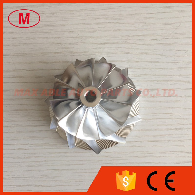 RHF5HB 93844S 47.20/60.00mm 11+0 blades high performance Turbo milling/aluminum 2618/billet compressor wheel  for VF22