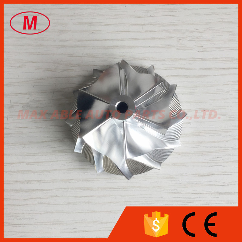 GT15-25 44.39/60.01mm 6+6 Blades 784369-0002/787571-0002 high performance milling/aluminum 2618/billet compressor wheel