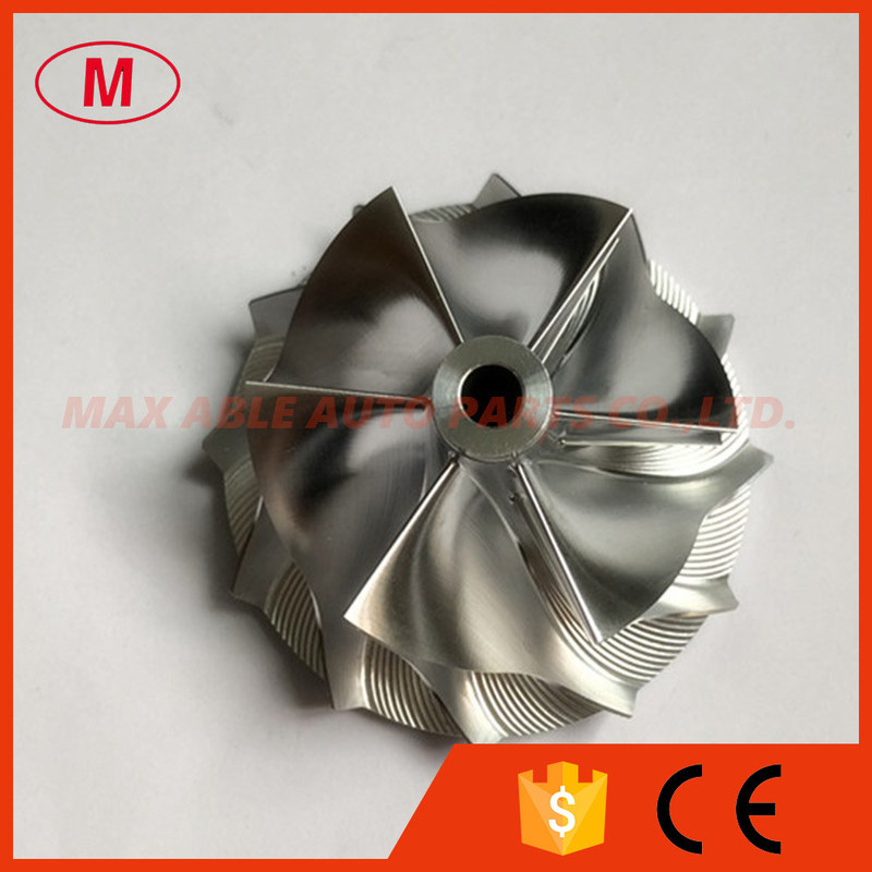 RHF5HB 49.62/61.98mm 6+6 blades Turbo milling/aluminum 2618/billet compressor wheel for VF30/VF34 Upgrade