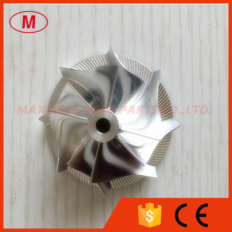 K04 38.10/50.96mm 5304-123-2029 1302-003-404 4+4 blades turbo milling/aluminum 2618/billet compressor wheel