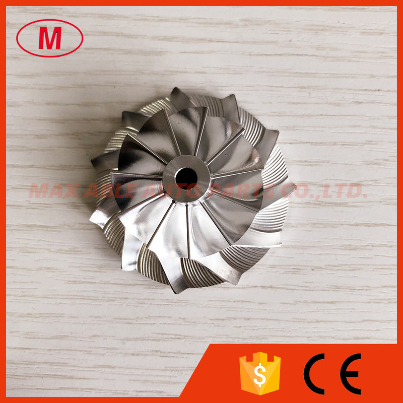 K04 34.53/50.96mm 11+0 blades 5304-123-2032 Turbo milling/aluminum 2618/billet compressor wheel for 5303-970-0048 530397