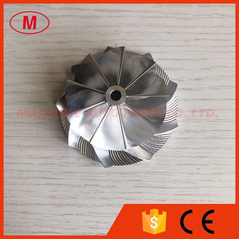 K04 9+0 blades 46.39/56.08mm 5306-123-2014 upgrade aluminum 2618/milling/billet compressor wheel for 5304-970-0064 upgra