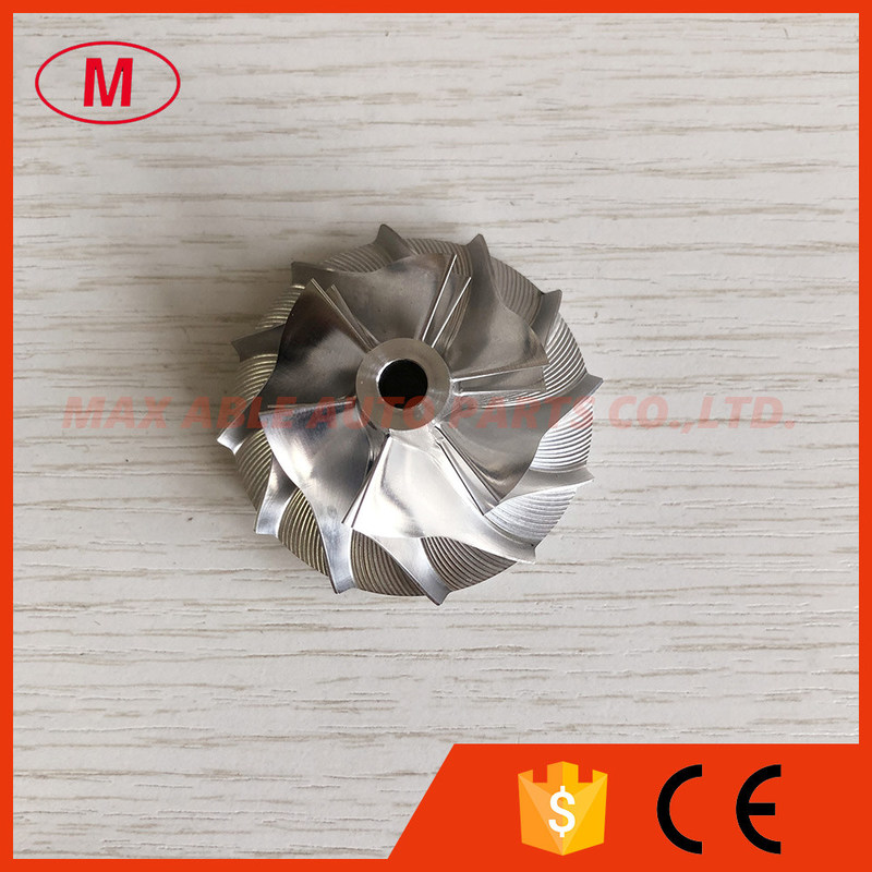 GT14 737683-0003 31.09/44.01mm 6+6 blades turbo billet/milling  /aluminum 2618 compressor wheel for 750030-0002/753420-0