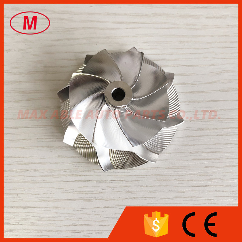 GTX2867R GEN ll 49.63/67.40mm 8+0 blades point milling,air curve performance turbo milling/billet compressor wheel