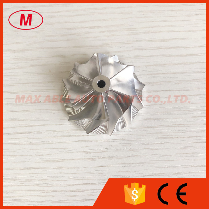 TD03 10T reverse 35.57/46.00mm 6+6 blades high performance turbo milling/aluminum 2618/billet compressor wheel