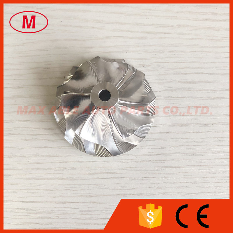 RHF55 F55-22B 6+6 blades 48.10/62.00mm turbo milling/aluminum 2618/billet compressor wheel for 342726, NZI W1750018