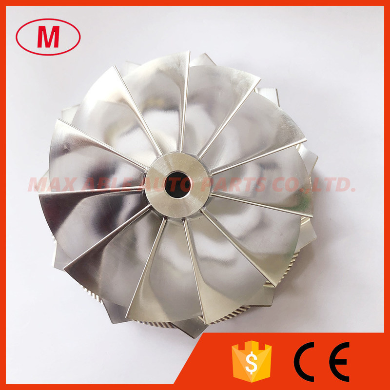 T51R 85.00/102.33mm 11+0 blades turbocharger milling/aluminum 2618/billet compressor wheel