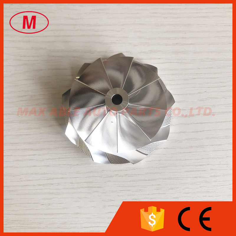 G35-900 61.75/76.60mm 9+0 blades point milling milling/aluminum 2618/billet compressor wheel for 880695-5001S