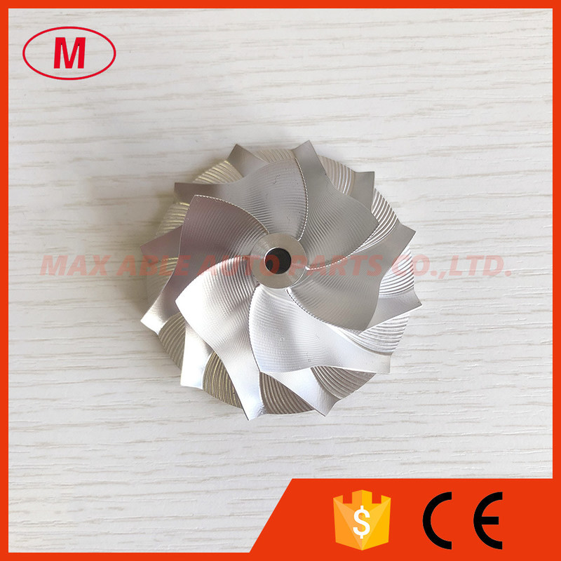 CT10V 17291-0L040 Upgrade 42.87/62.00mm 6+6 blades Point Milling, Air Curve, Performance Design billet compressor wheel