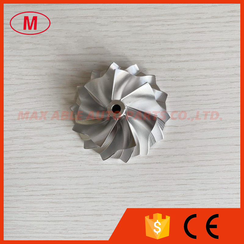 GT30 reverse 54.50/70.00mm 7+7 blades High performance Turbo milling/aluminum 2618/billet compressor wheel