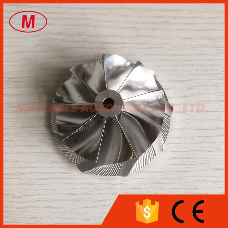 reverse 9+0 blades 62.00/76.00mm turbo milling/aluminum 2618/billet compressor wheel
