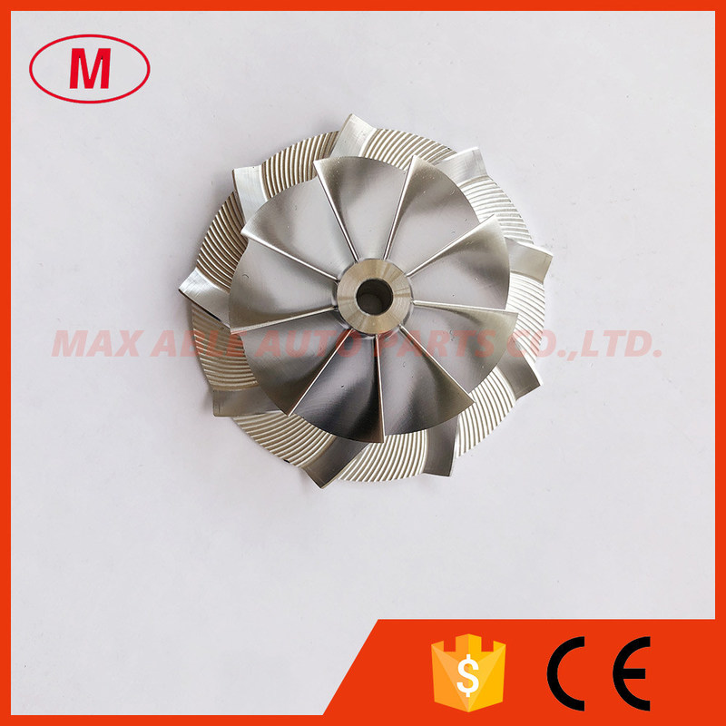 TD04 reverse 42.00/60.00mm 9+0 blades high performance Turbocharger milling/aluminum 2618/billet compressor wheel