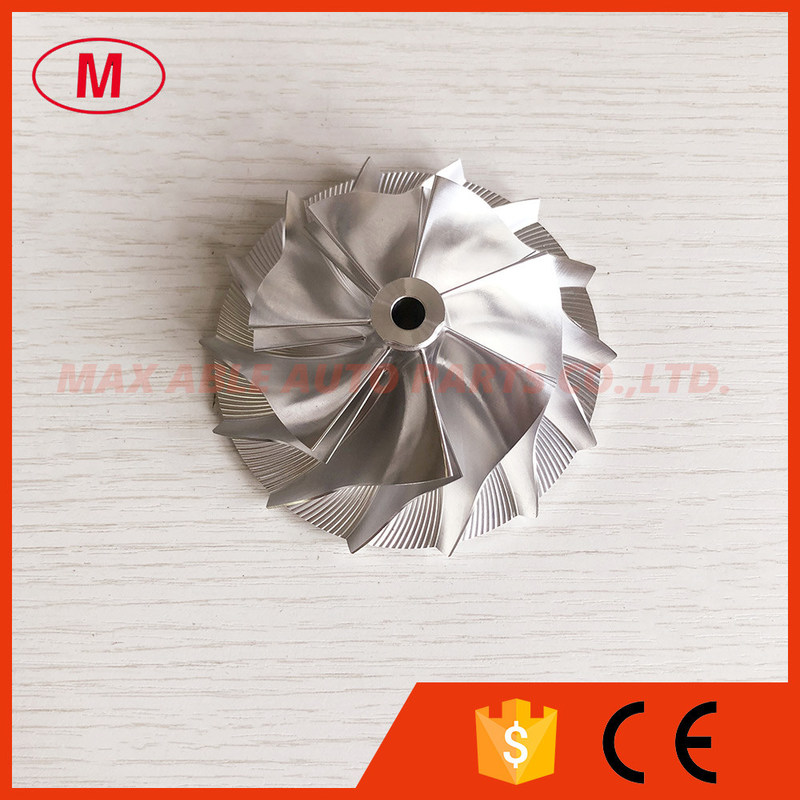 T04S reverse 8635R P00767 62.30/86.15mm 7+7 blades performance turbo aluminum 2618/milling/billet compressor wheel