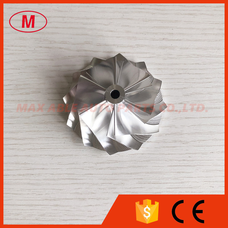 CT26 50.00/68.00mm 6+6 Blades high performance turbo aluminum 2618/milling/billet compressor wheel