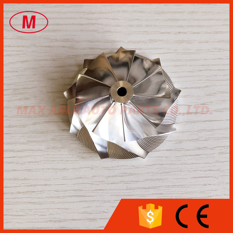 TD04HL 52.50/68.00mm 9+0 blades high performance turbo milling/aluminum 2618/billet compressor wheel .