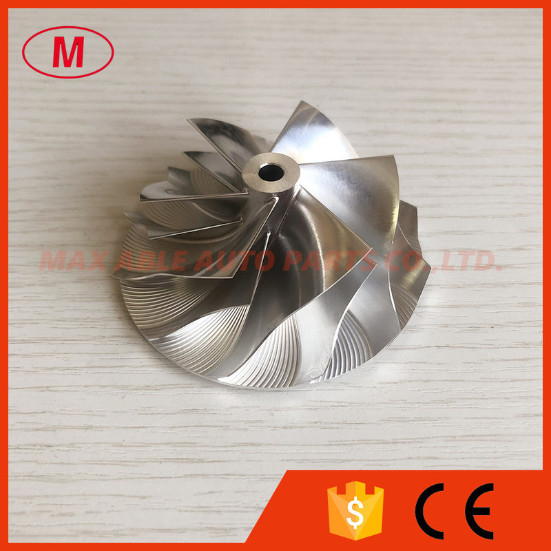 RHF5 reverse 54.00/71.00mm 6+6 blades turbo milling/aluminum 2618/billet compressor wheel