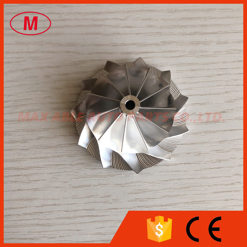 K04 45.78/61.98mm 11+0 blades high performance turbo milling/aluminum 2618/billet compressor wheel