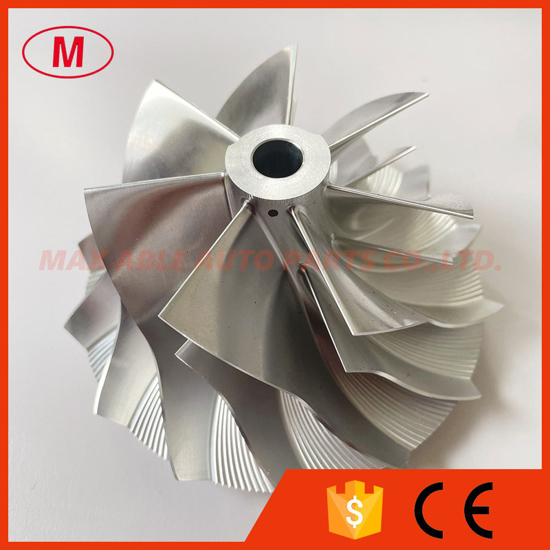 S400 78.23/106.20mm 7+7 blades Turbo milling/aluminum 2618/billet compressor wheel