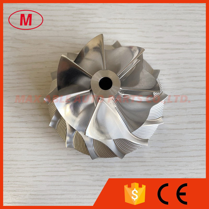 S300 316538 64.49/88.55mm 7+7 blades turbocharger milling/aluminum 2618/billet compressor wheel for 318974/316536